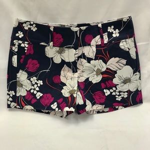 Ann Taylor flowered Navy Blue shorts